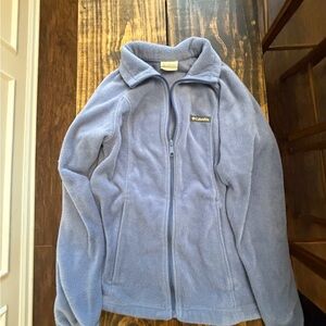 Columbia Soft Blue Zip-Up Fleece
